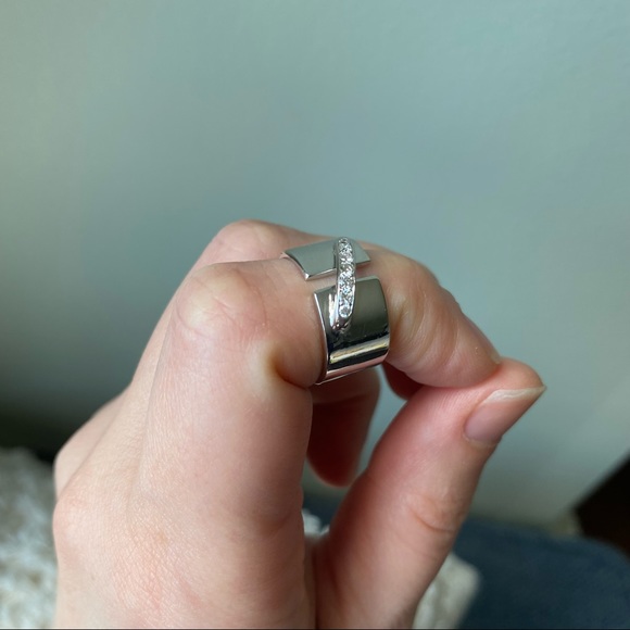 18k white gold ring (Chaumet liens style) - Picture 4 of 7